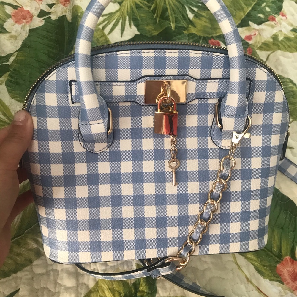 Gingham purse